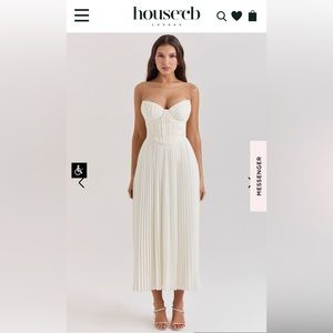 House of CB Amorata ivory dress worn once